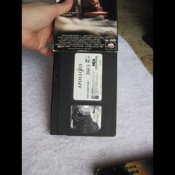 Apollo 13 Hanks Men in Black Smith Jones ET Green VHS Cassette Tape Bundle $3 - Picture 5 of 8